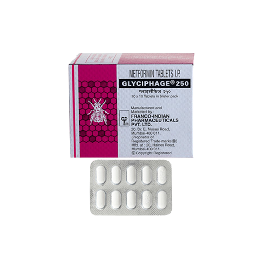 글리시파지 250  (메트포르민 Metformin Hydrochloride 250mg)