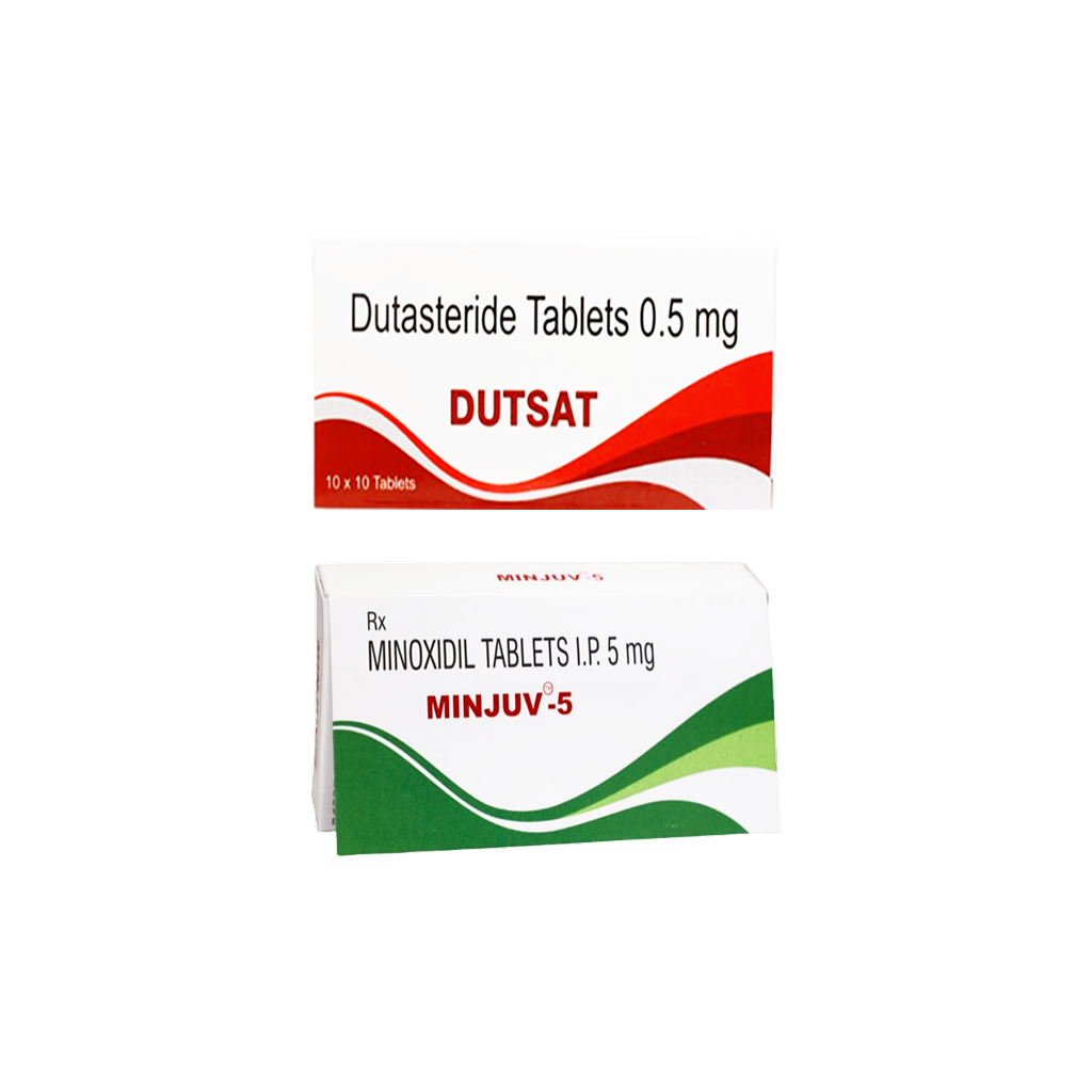 두사트 +민주브 5 (두타스테리드 Dutasteride 0.5mg + 미녹시딜 Minoxidil 5mg)