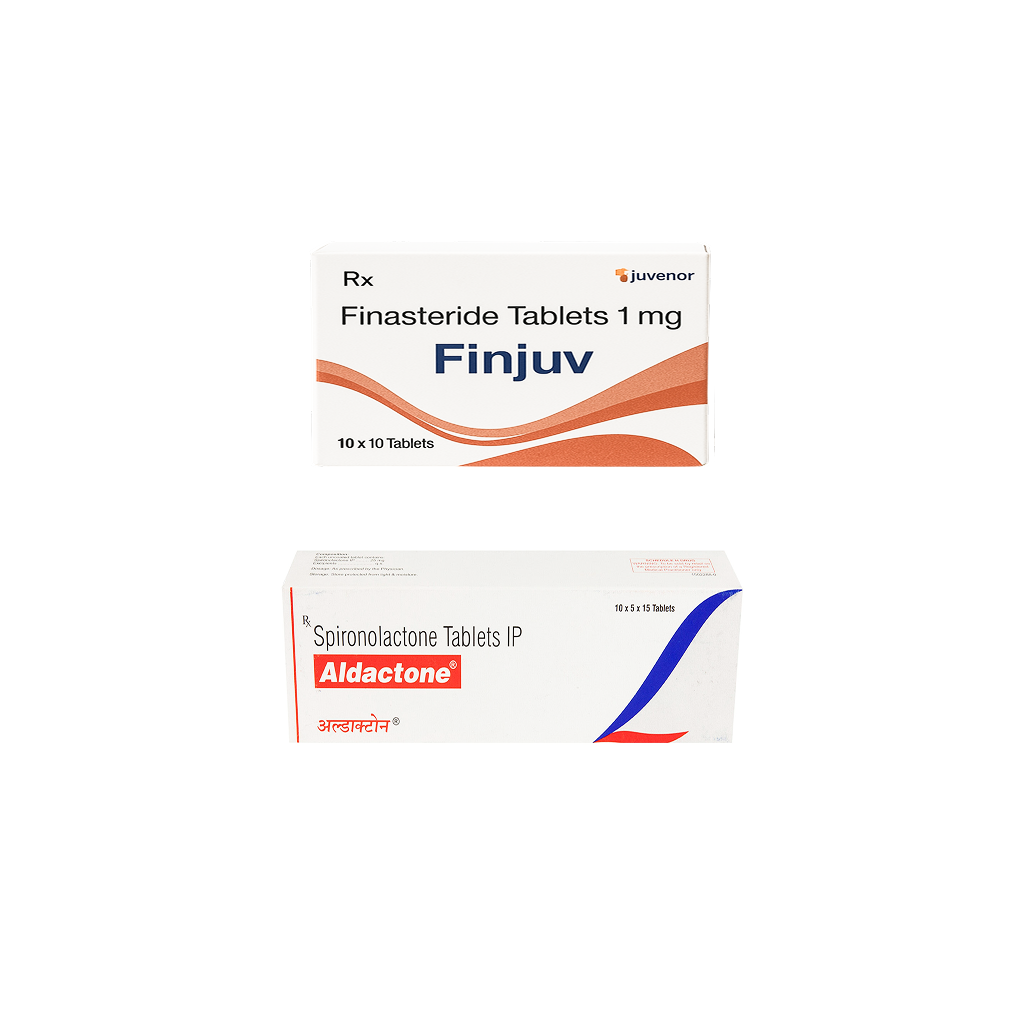 핀주브 500정+ 알닥톤 750정aldactone 25mg (피나스테리드 Finasteride 1mg + 스피로노락톤 spironolactone 25mg)