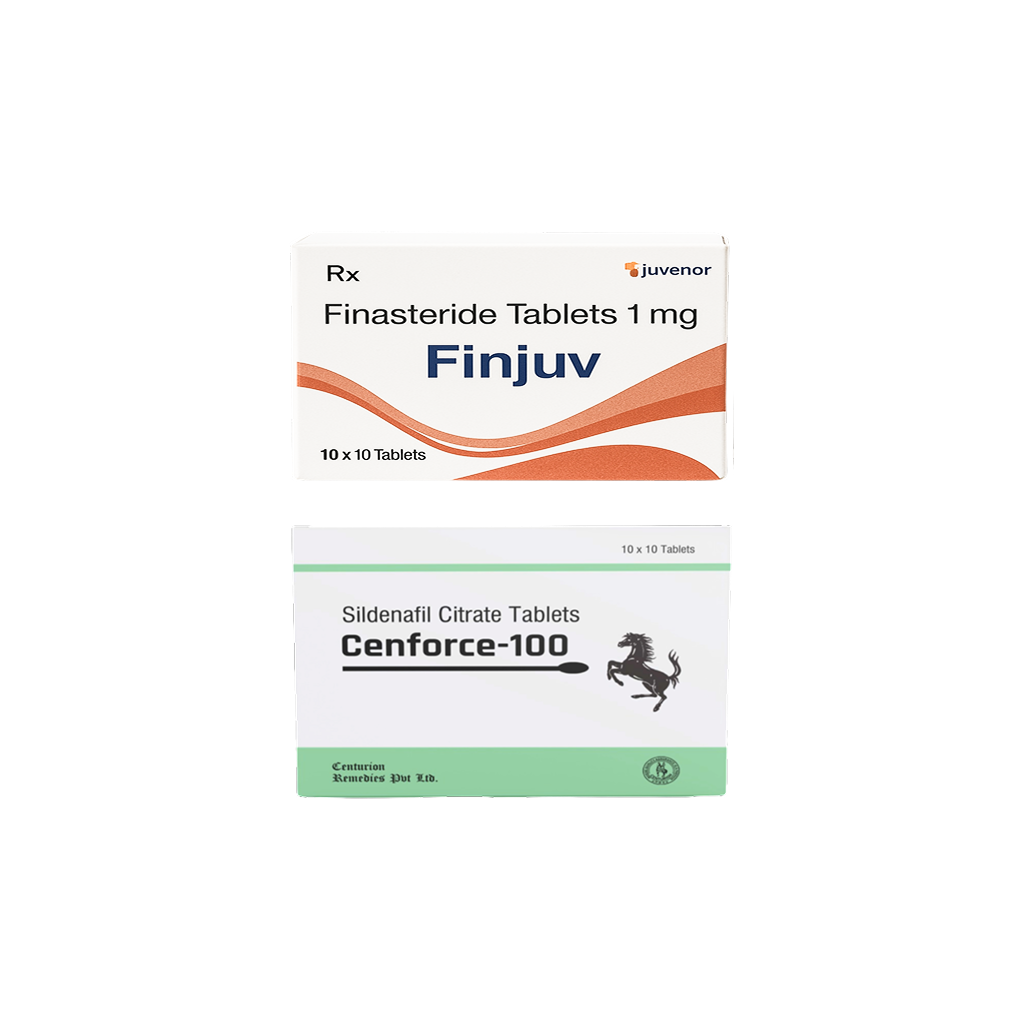 핀주브 100정 + 센포스 100mg 20정