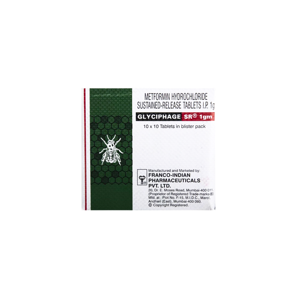 글리시파지 SR 1000mg (메트포르민 Metformin Hydrochloride 1000mg)