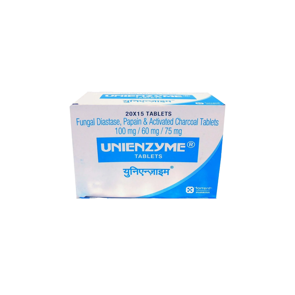 유니언자임 ( Fungal Diastase 100mg, Papain 60mg and Activated Charcoal 75mg )