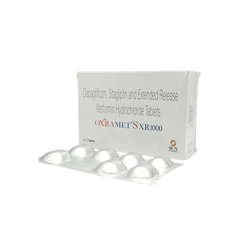 옥스라메트 S XR 1000 (다파글리플로진 Dapagliflozin 10mg + 시타글립틴 Sitagliptin 100mg + 메트포르민 Metformin 1000mg)