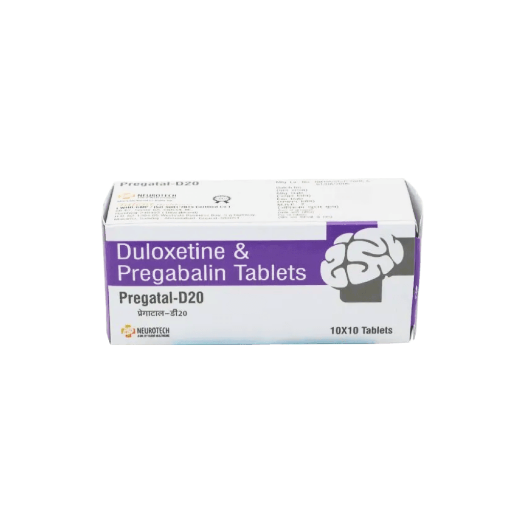 프레가탈 D20 ( 두록세틴 + 프레가발린 Duloxetine 20mg + Pregabalin 75mg )