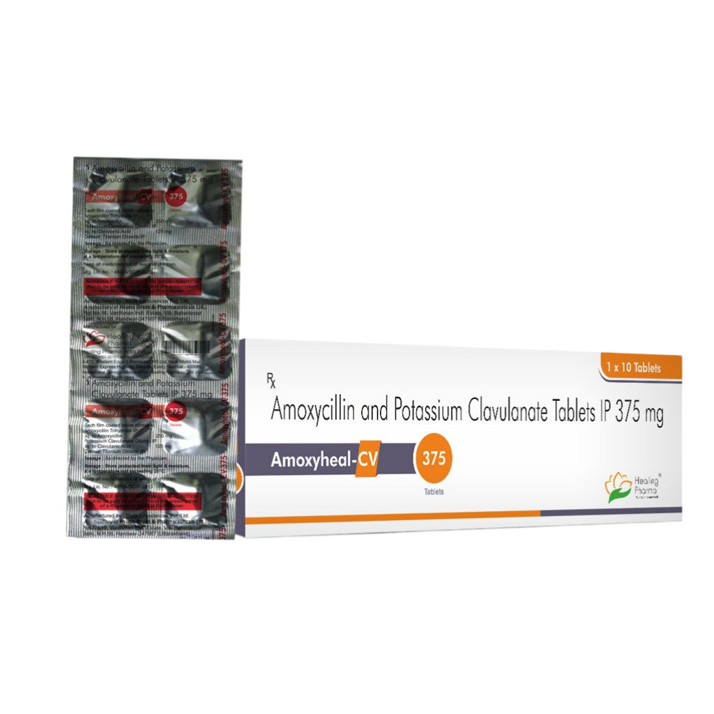 아목시힐-CV 375 ( 아목시실린 Amoxycillin 250mg + 클라불란산 Pot.Clavulanate 125mg)