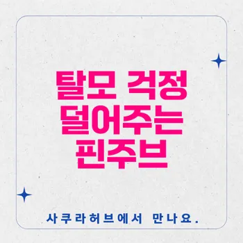 핀주브: 탈모 치료의 혁신적 솔루션과 경제적 선택